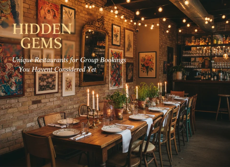 Hidden Gems: Unique Restaurants for Group Bookings You Haven’t Considered Yet