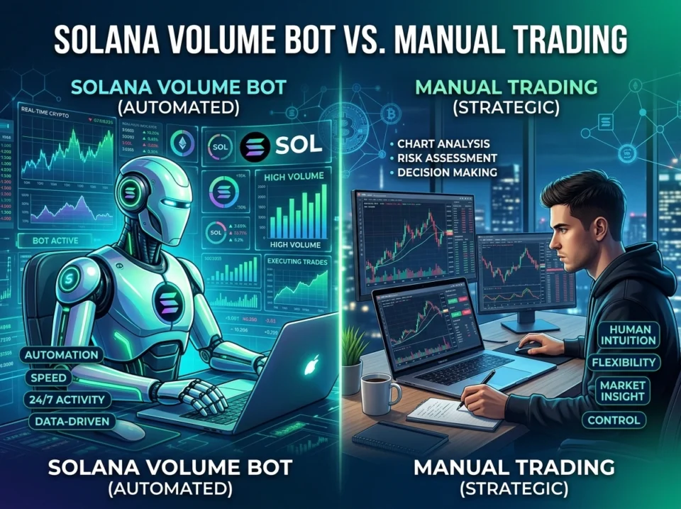Solana Volume Bot vs. Manual Trading: Which Approach Fits Your Project?